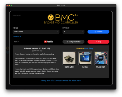 BMC Connection Window