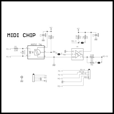 MIDI CHIP Schematic