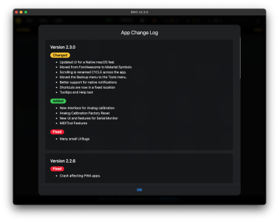 Updated Changelog